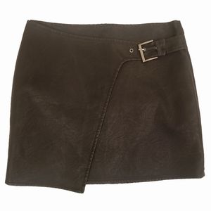 Jack B.B. Dakota Faux Leather Skirt with Buckle 2